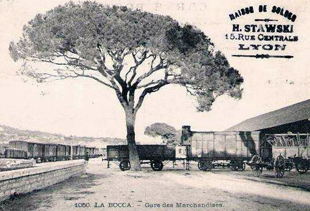 La gare près de la Verrerie de La Bocca