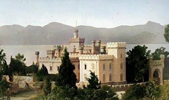 Le château de La Bocca à Cannes – vue générale colorisée